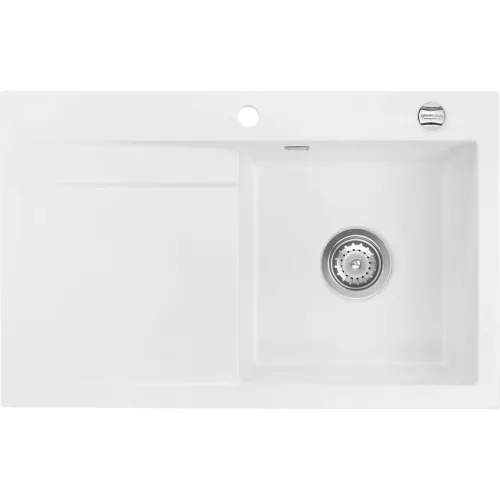 SYSTEMCERAM beép. mosogató Stema 80 800 x 510 mm ą15% balos cseppt. Polar