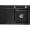 SYSTEMCERAM beép. mosogató Stema 80 800 x 510 mm ą15% balos cseppt. Nero