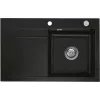 SYSTEMCERAM beép. mosogató Stema 80 800 x 510 mm ą15% balos cseppt. Nigra