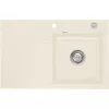 SYSTEMCERAM beép. mosogató Stema 80 exc. 800 x 510 mm balos cseppt. Magnólia