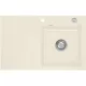 SYSTEMCERAM beép. mosogató Stema 80 exc. 800 x 510 mm balos cseppt. Magnólia