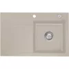 SYSTEMCERAM beép. mosogató Stema 80 exc. 800 x 510 mm balos cseppt. Fango