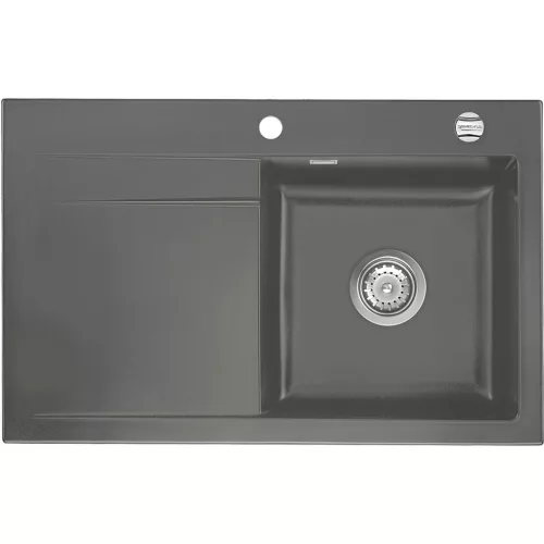 SYSTEMCERAM beép. mosogató Stema 80 exc. 800 x 510 mm balos cseppt. Lava