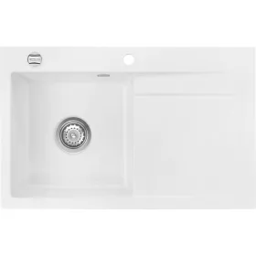   SYSTEMCERAM beép. mosogató Stema 80 800 x 510 mm ą15% jobbos cseppt. Polar