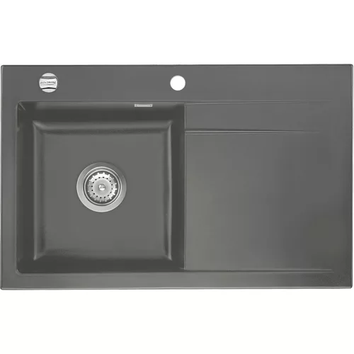 SYSTEMCERAM beép. mosogató Stema 80 800 x 510 mm ą15% jobbos cseppt. Lava