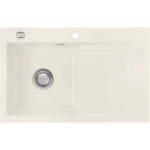 SYSTEMCERAM beép. mosogató Stema 80 exc. 800 x 510 mm jobbos cseppt. Jázmin