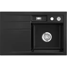   SYSTEMCERAM beép. mosogató Bela 78 780 x 510 mm ą15% balos cseppt. Nigra