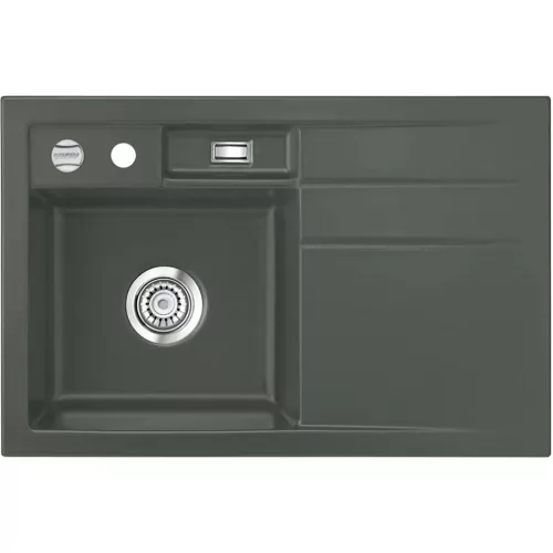 SYSTEMCERAM beép. mosogató Bela 78 exc. 780 x 510 mm jobbos cseppt. Lava