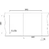 SYSTEMCERAM beépíthető mosogató Genea 87 870 x 510 mm ą15% megfordítható Eibe