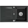 SYSTEMCERAM beépíthető mosogató Genea 87 870 x 510 mm ą15% megfordítható Nero