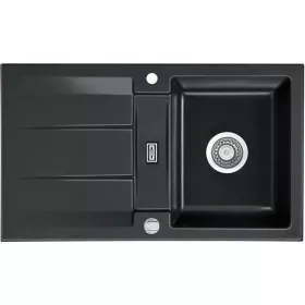   SYSTEMCERAM beépíthető mosogató Genea 87 870 x 510 mm ą15% megfordítható Nero