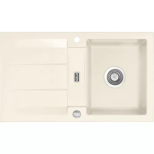SYSTEMCERAM beép.mosogató Genea 87 exc. 870 x 510 mm reversibel Magnólia