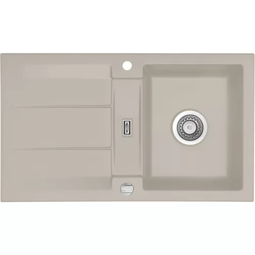 SYSTEMCERAM beép. mosogató Genea 87 exc. 870 x 510 mm megfordítható Fango