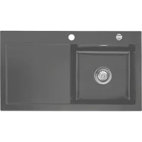   SYSTEMCERAM beépíthető mosogató Mera 90 900 x 510 mm balos csepptálca Lava