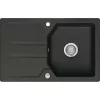 SYSTEMCERAM beépíthető mosogató Solva 80 800 x 510 mm Nigra forgatható