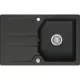 SYSTEMCERAM beépíthető mosogató Solva 80 800 x 510 mm Nigra forgatható