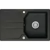 SYSTEMCERAM beépíthető mosogató Solva 80 800 x 510 mm Nigra forgatható