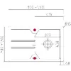 SYSTEMCERAM beépíthető mosogató Solva 80 800 x 510 mm Nigra forgatható