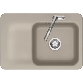   SYSTEMCERAM beépíthető mosogató Juna 75 750 x 510 mm balos csepptálca Fango