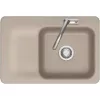 SYSTEMCERAM beépíthető mosogató Juna 75 750 x 510 mm balos csepptálca Fango