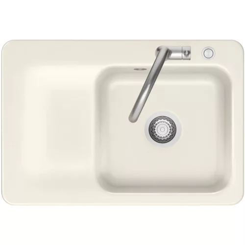 SYSTEMCERAM beépíthető mosogató Juna 75 Excenter750x510mmtálca balmagnólia