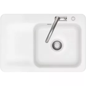   SYSTEMCERAM beépíthető mosogató Juna 75 excenter750 x 510 mmtálca ba Polar