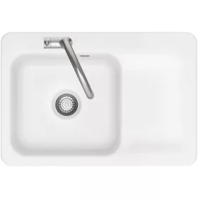   SYSTEMCERAM beépíthető mosogató Juna 75 750 x 510 mm jobbos csepptálca Polar