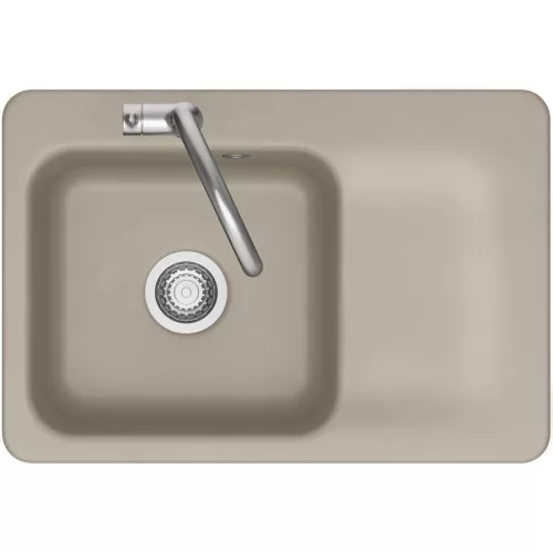 SYSTEMCERAM beépíthető mosogató Juna 75 750 x 510 mm jobbos csepptálca Fango