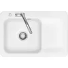 SYSTEMCERAM beépíthető mosogató Juna 75 excenter 750 x 510 mmtálca jobb Polar