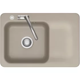  SYSTEMCERAM beépíthető mosogató Juna 75 excenter 750 x 510 mmtálca jobbFango