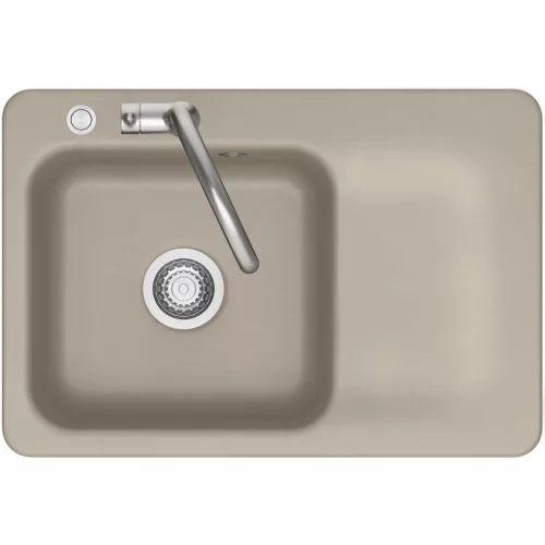 SYSTEMCERAM beépíthető mosogató Juna 75 excenter 750 x 510 mmtálca jobbFango