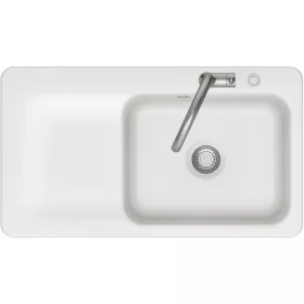   SYSTEMCERAM beépíthető mosogató Juna 90 excenter900 x 510mmtálca bal Polar