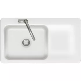   SYSTEMCERAM beépíthető mosogató Juna 90 900 x 510 mmcsepptálca jobb Grönland