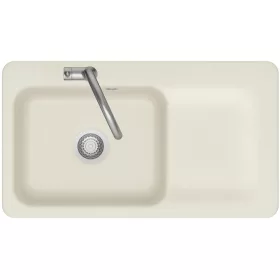   SYSTEMCERAM beépíthető mosogató Juna 90 900 x 510 mm jobbos csepptálca Jázmin