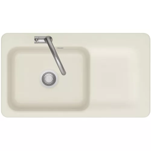SYSTEMCERAM beépíthető mosogató Juna 90 900 x 510 mm jobbos csepptálca Jázmin