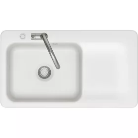   SYSTEMCERAM beépíthető mosogató Juna 90 excenter 900 x 510 mmtálca jobb Polar