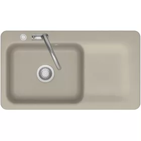   SYSTEMCERAM beépíthető mosogató Juna 90 excenter 900 x 510 mmtálca jobbFango