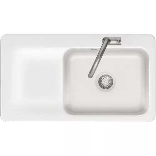 SYSTEMCERAM szintbe építhető mosogató Juna 90 F 876 x 486 mmtálca balGrönland