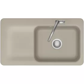   SYSTEMCERAM szintbe építhető mosogató Juna 90 F 876 x 486 mmtálca bal Fango