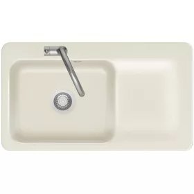   SYSTEMCERAM szintbe építhető mosogató Juna 90 F 876 x 486mm tálca jobb Magnolie
