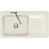 SYSTEMCERAM szintbe építhető mosogató Juna 90 F 876 x 486mm tálca jobb Magnolie