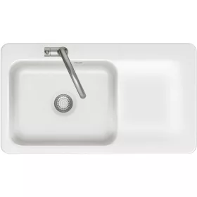   SYSTEMCERAM szintbe építhető mosogató Juna 90 F 876 x 486 mmtálca jobbGrönland