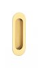 Oval sliding door shell STERK 1717 Shiny gold PVD