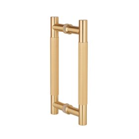   Knurled Door Pull STERK 1770 MG - Satin gold color - Two-sided