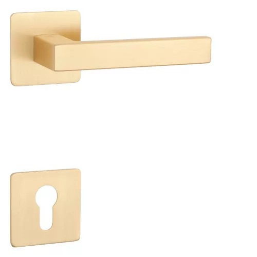 STERK KVADRAT 1760 Rozeta patrata ULTRA SLIM 3MM MG - Culoare auriu satinat PZ