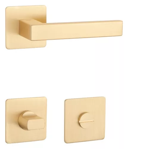 STERK KVADRAT 1760 Rozetă pătrată ULTRA SLIM 3MM MG - WC auriu satinat