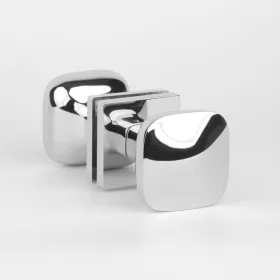   Button Two-sided STILE KIAMA Q SLIM 7MM LC - Bright Chrome /Rotary - Rotary