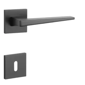 STILE EDA Rozetă pătrată Q SLIM 7MM Negru - Negru BB