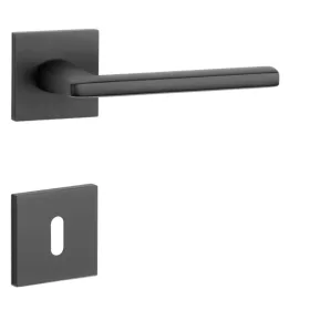 STILE EURA Rozetă pătrată Q SLIM 7MM Negru - Negru BB