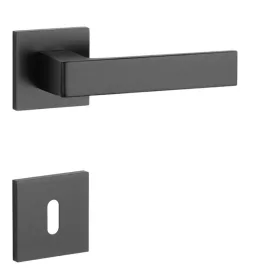 STILE HIRA Rozetă pătrată Q SLIM 7MM Negru - Negru BB